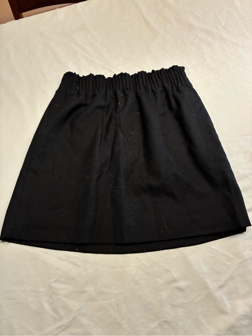 J. Crew Black Elastic-Waist Mini Skirt